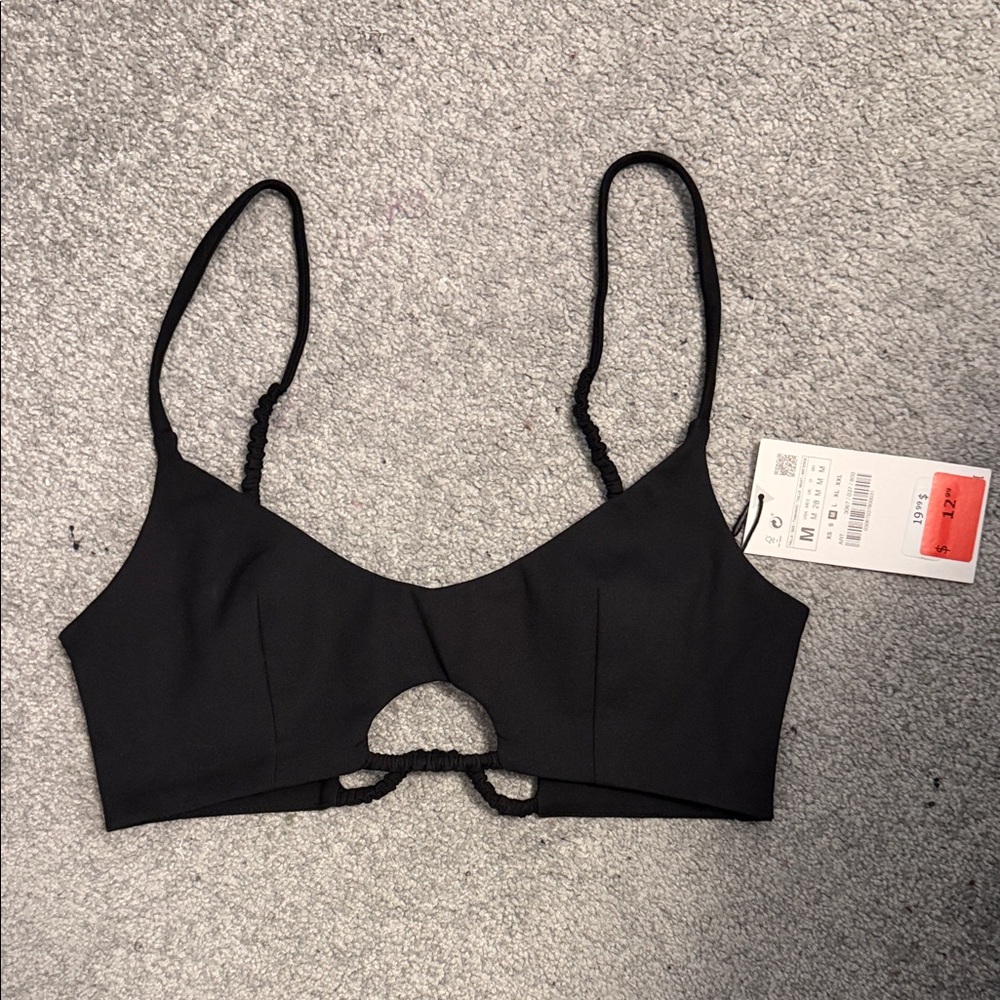 Zara Black Cutout Camisole Bralette